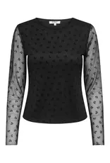 ONLY ONLY Siena mesh top - Zwart