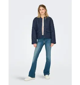 ONLY ONLY Hallie quilted denim jacket - Dark blue