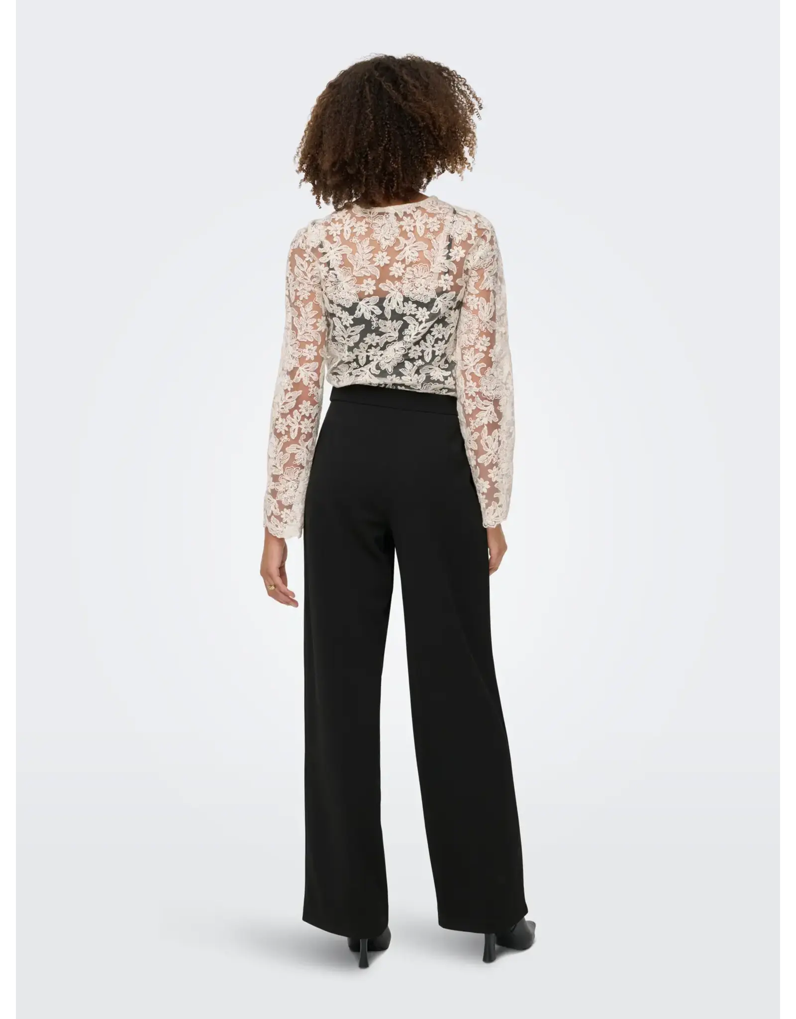 ONLY ONLY Gala belt wide leg pants - Black