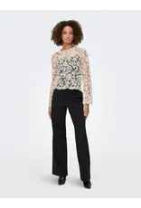 ONLY ONLY Gala belt wide leg pants - Zwart