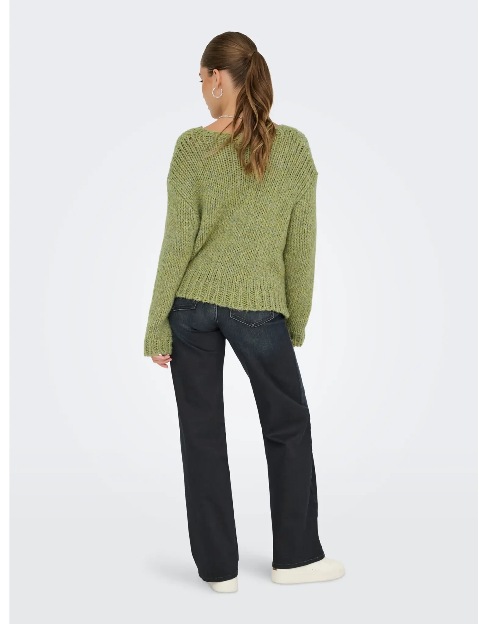 ONLY ONLY Millie o-neck knit - Groen