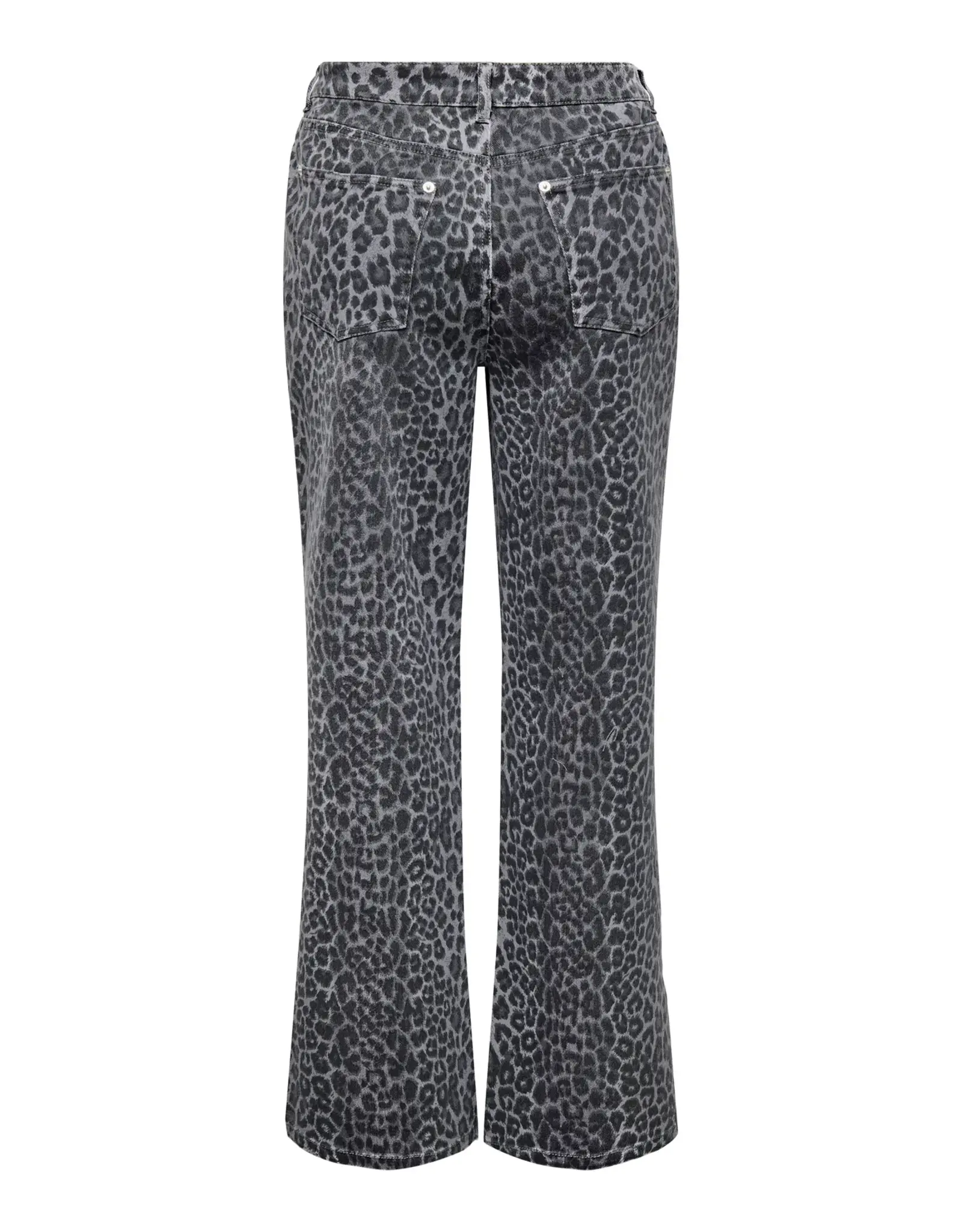 ONLY ONLY Cobain-mie regular wide jeans - Leopard