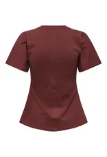 ONLY ONLY Marie top - Rum raisin ONLY ONLY Marie top - Rum raisin