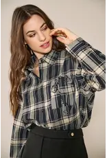 ONLY ONLY Agda check shirt - Donkerblauw