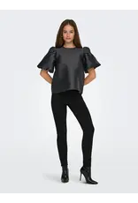 ONLY ONLY Manny heavy satin top - Zwart