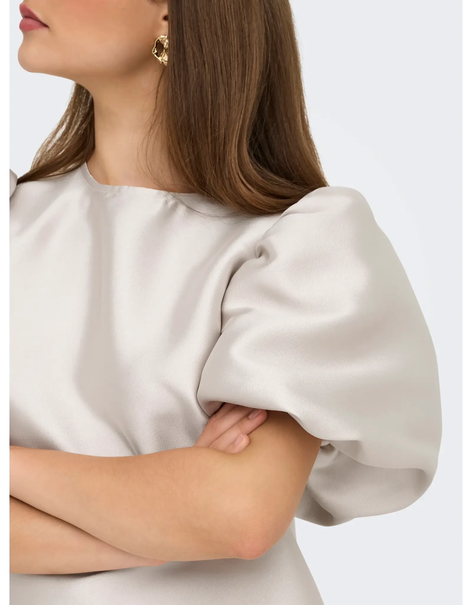 ONLY ONLY Manny heavy satin top - Champagne