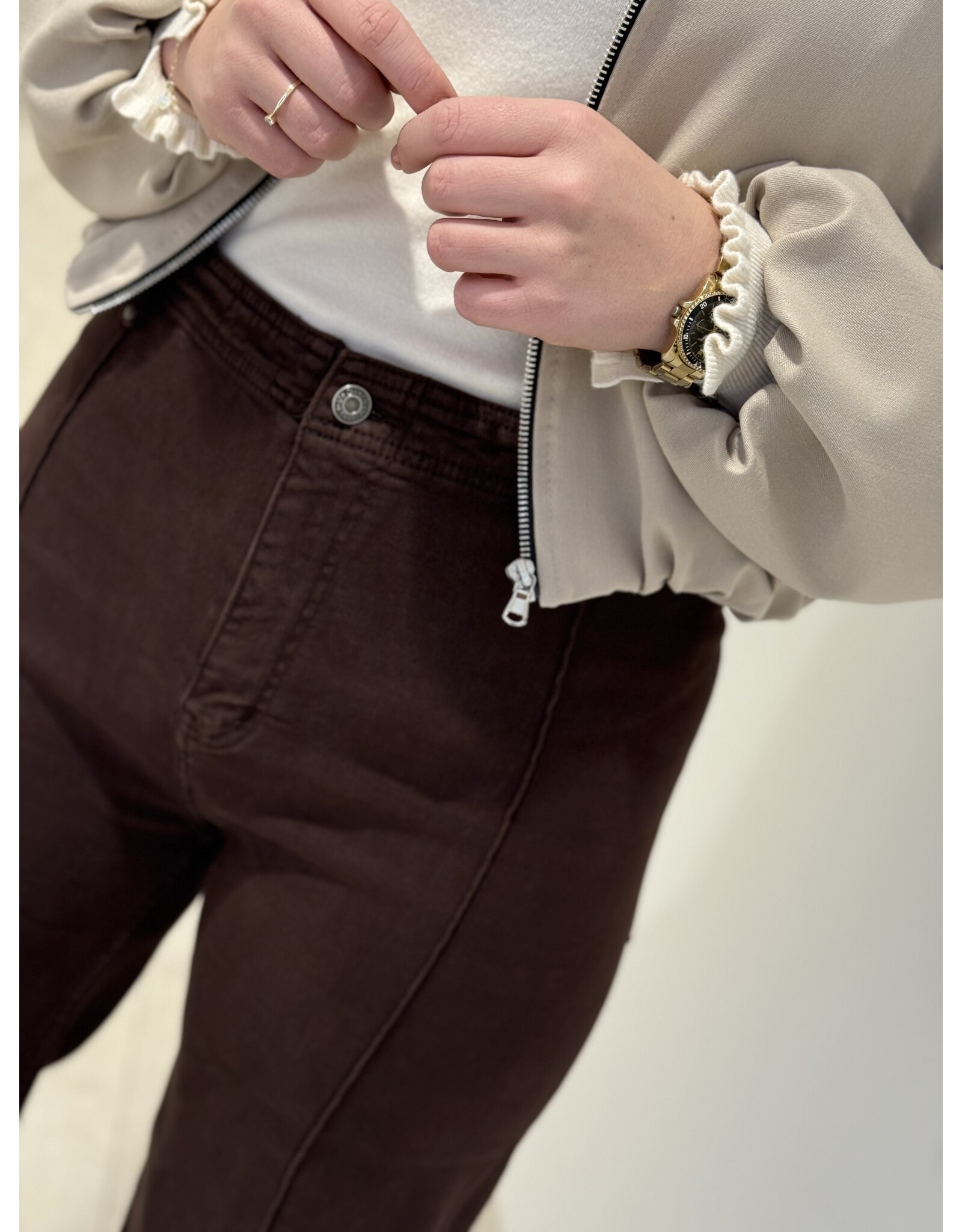 HEBBEZ Oversized bomberjack Mila - Beige