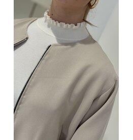 HEBBEZ Oversized bomberjack Mila - Beige