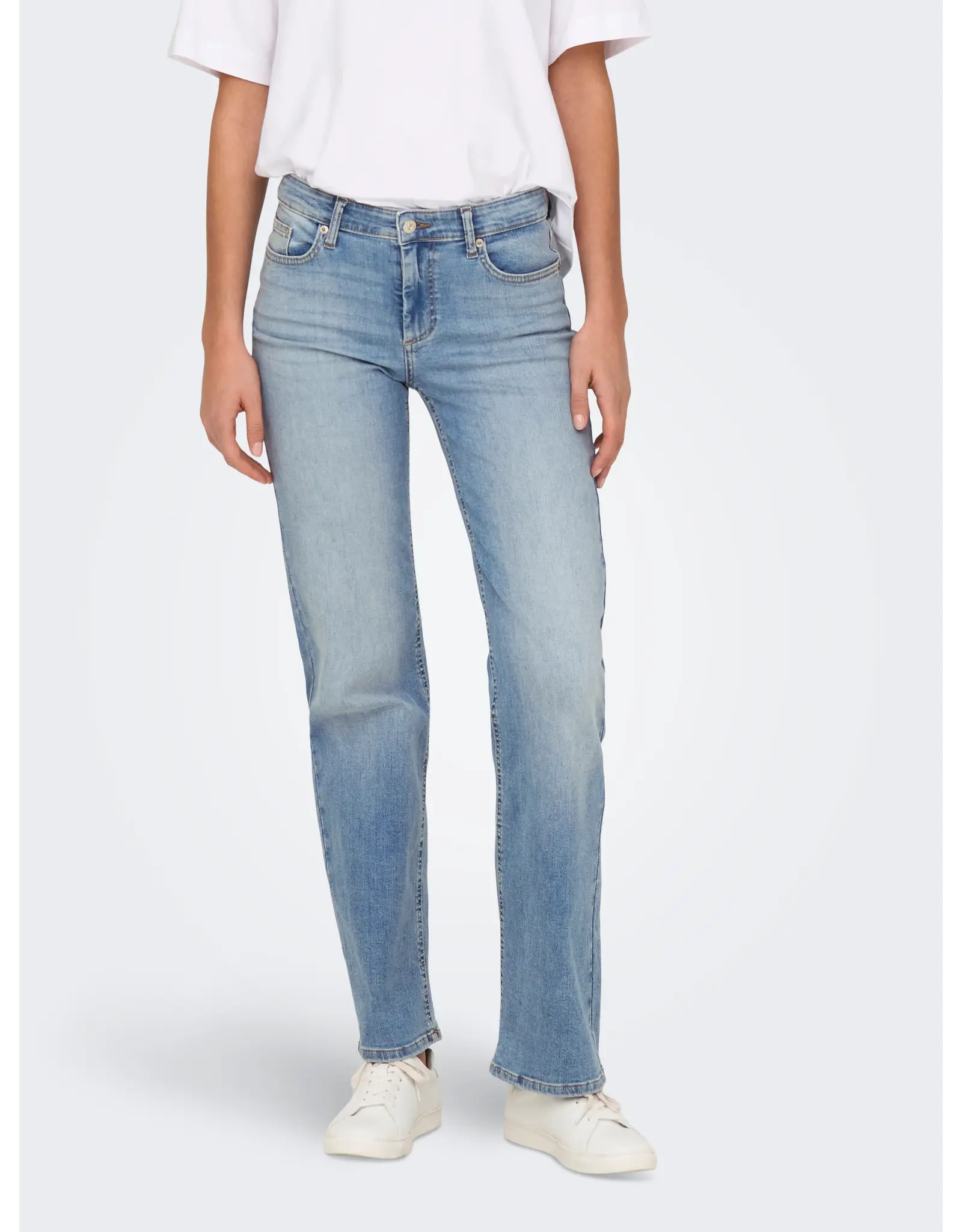 ONLY ONLY Blush mid straight denim - Light blue