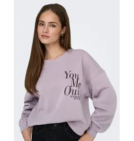 ONLY ONLY Best print crew neck sweater - Lila
