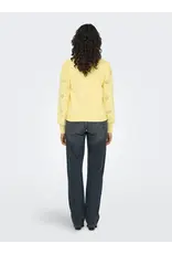 ONLY ONLY Femme sweater opengewerkte mouw - Zachtgeel