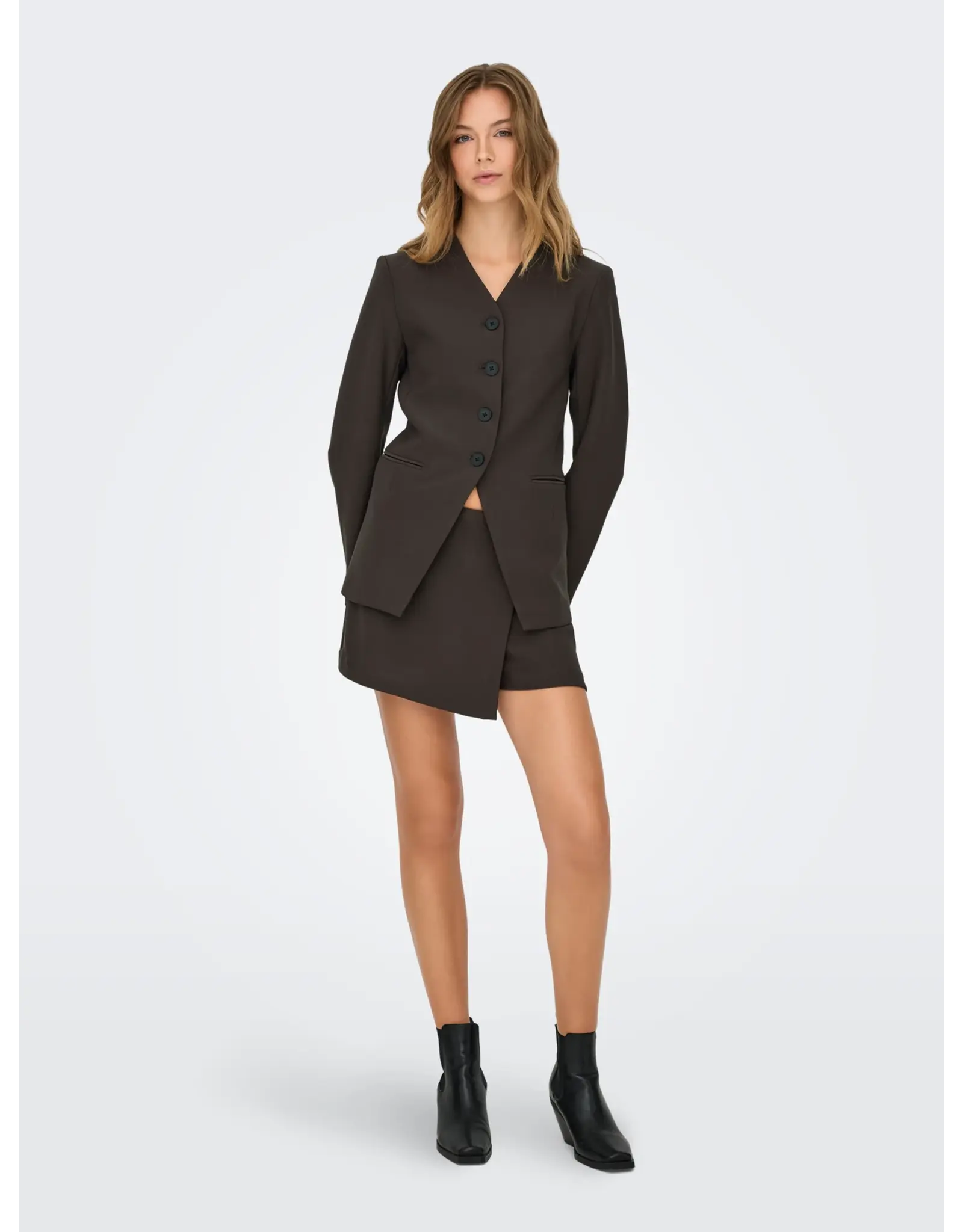 ONLY ONLY Lamina blazer - Donkerbruin