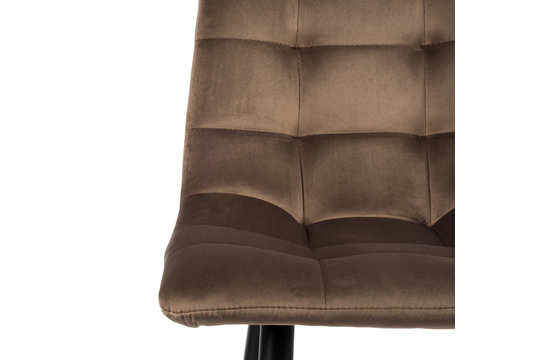 Tabouret De Bar Logan - Brun Velours