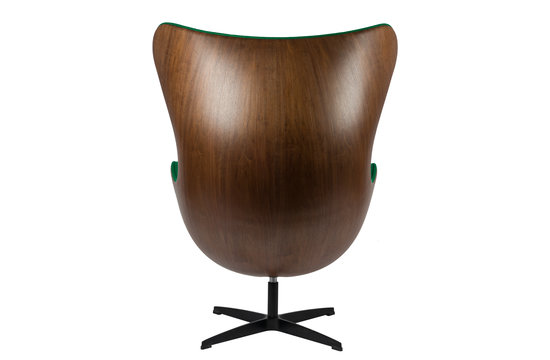 Egg Chair - Vert / Placage de bois
