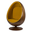 D2D Design Cocoon Chair - Jaune / Placage de bois