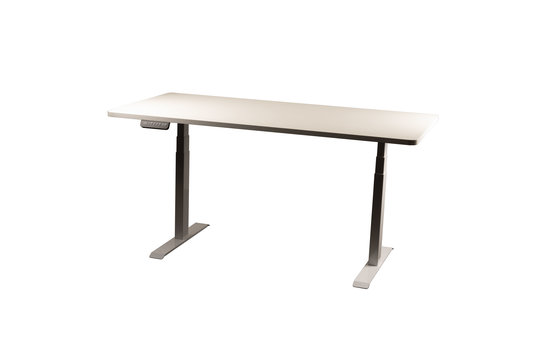 Elektrisch verstellbarer Schreibtisch - Dual Motor | Weiß | 160 x 80 cm