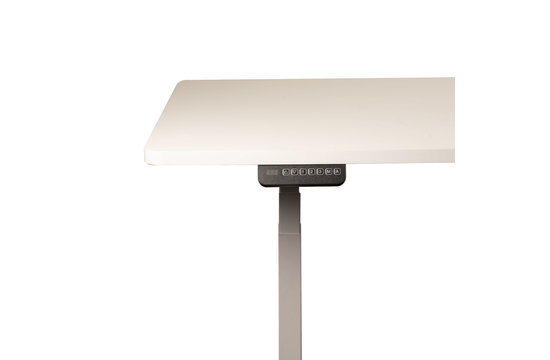 Elektrisch verstellbarer Schreibtisch - Dual Motor | Weiß | 160 x 80 cm