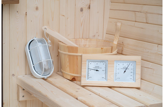 Sauna Tonneau - Panorama | Convient pour 6 personnes