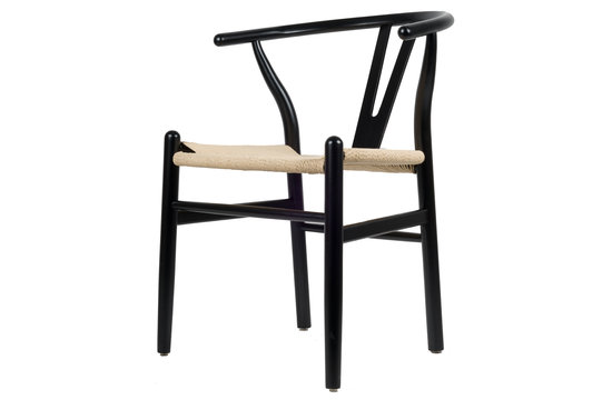 Vida Esszimmerstuhl - Schwarz/Beige | Wishbone