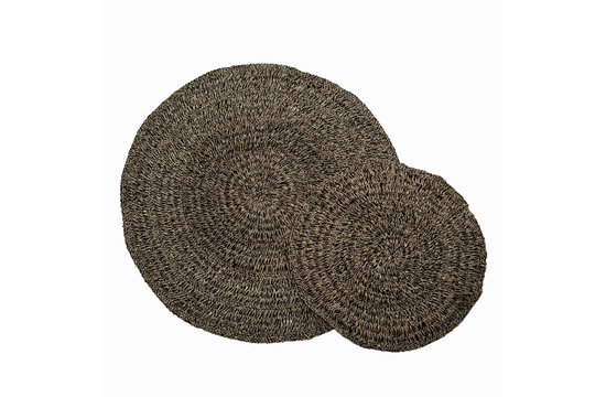 De Seagrass Tapijt - Naturel Zwart - 150