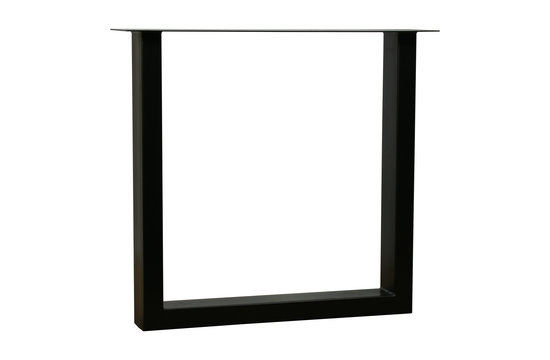 Table tronc en chêne avec pieds en acier