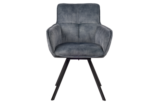 Oxford Draaistoel - Blauw | Velvet