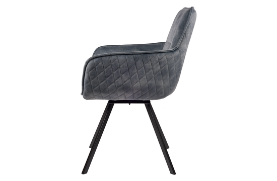 Oxford Draaistoel - Blauw | Velvet