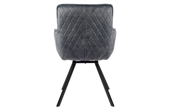 Oxford Chaise pivotante - Bleu | Velours