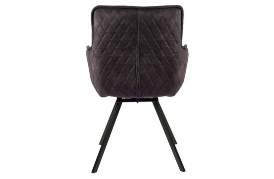 Oxford Chaise pivotante - Anthracite | Velours