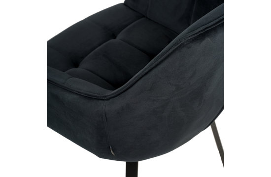 Dahlia Chaise - Velours Noir