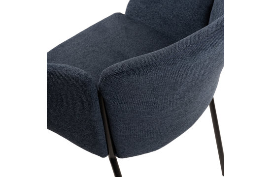 Bloom Esszimmerstuhl - Blau Weave