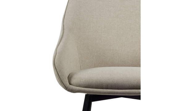 Lotus Eetkamerstoel - Beige Stof