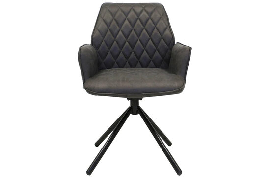 London Chaise pivotante - Gris | Microfibre