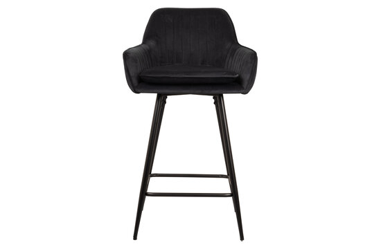 Rose Tabouret De Bar - Noir Velours