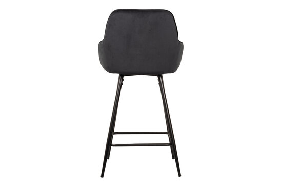 Rose Tabouret De Bar - Noir Velours