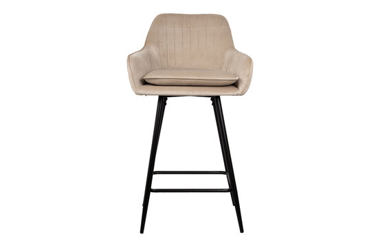 Rose Barhocker - Beige Samt
