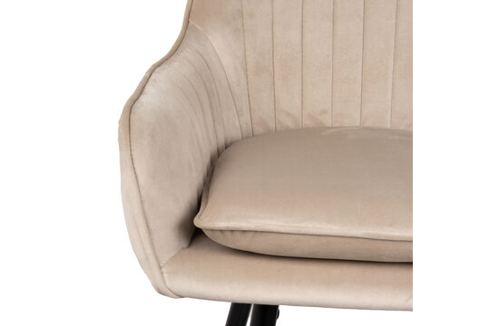 Rose Barhocker - Beige Samt