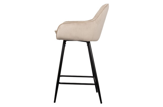 Rose Barhocker - Beige Samt
