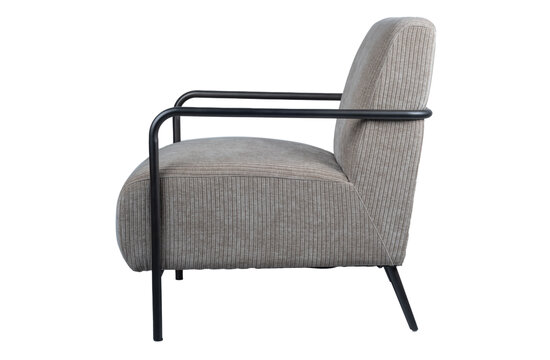Sammy Fauteuil - Praline Ribstof