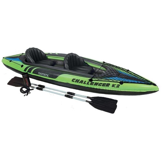 Intex Challenger K2 - 2 persoons kayak met peddel en pomp