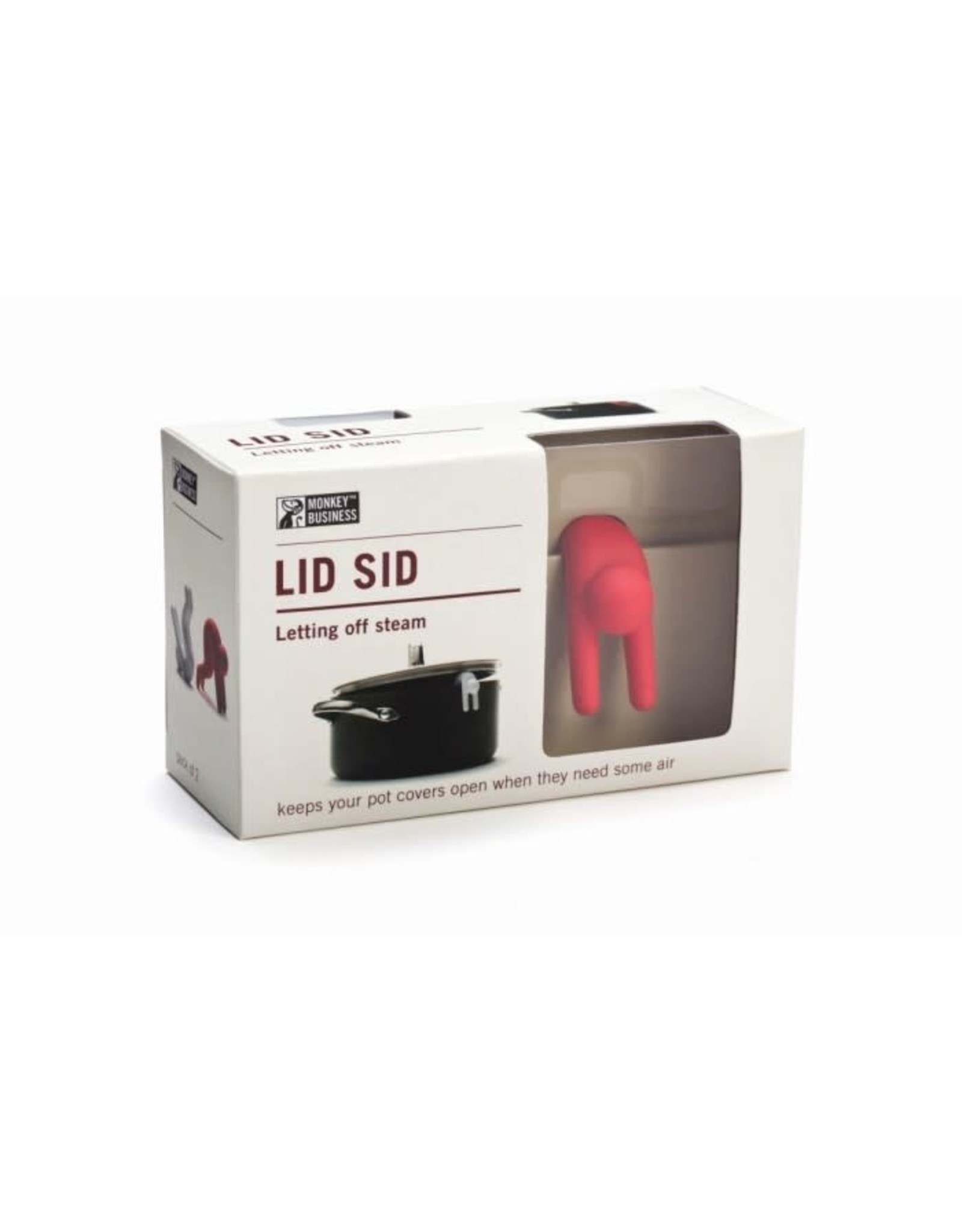 Monkey Business Lid Sid - 2 stuks rood + wit