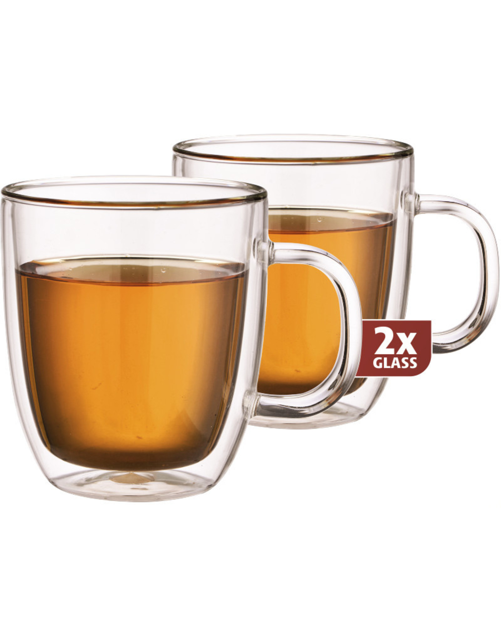 Thermo glas, set van 2, Extra tea 480 ml