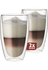 Thermo glas, set van 2, Latte 380ml