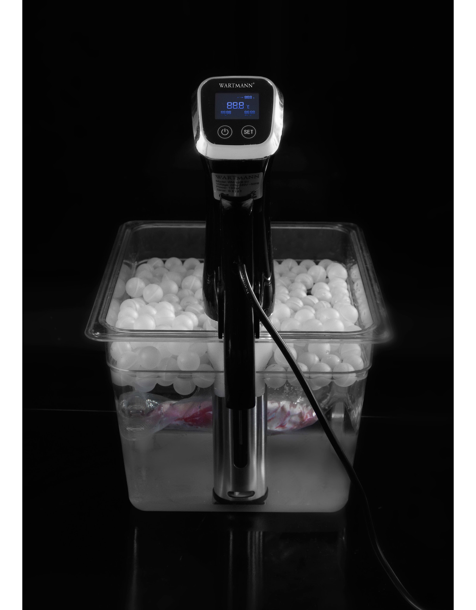 Wartmann Sous Vide regelaar, WM-1507 SV, Smart, Zwart