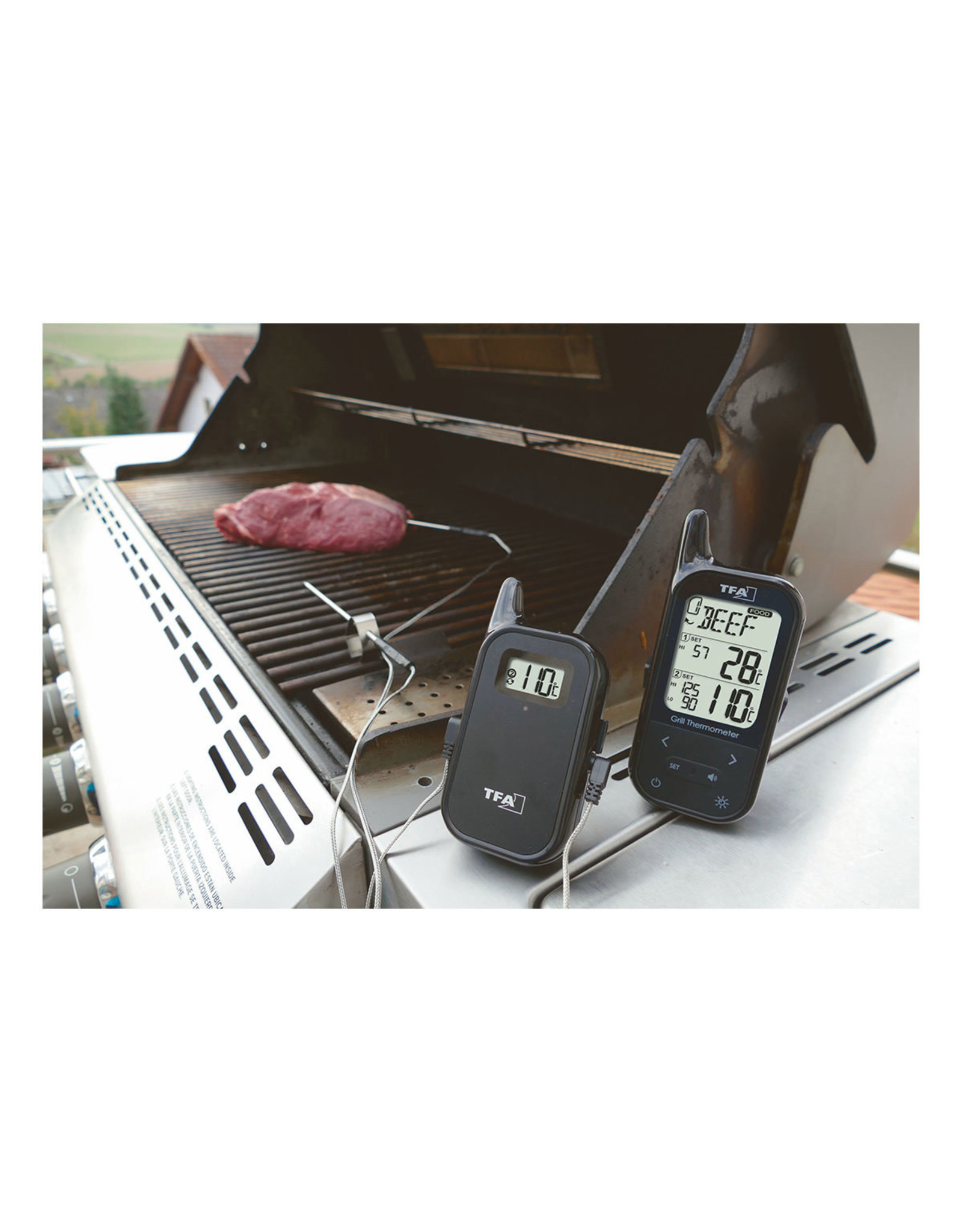 Draadloze grill / oven thermometer KÜCHEN-CHEF TWIN