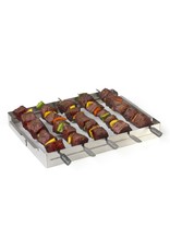 Brochettehouder uit rvs voor 5st. 35.5x26.5x4.5cm