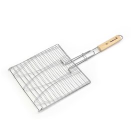 Visgrill voor 3 vissen uit chroom 28x28cm