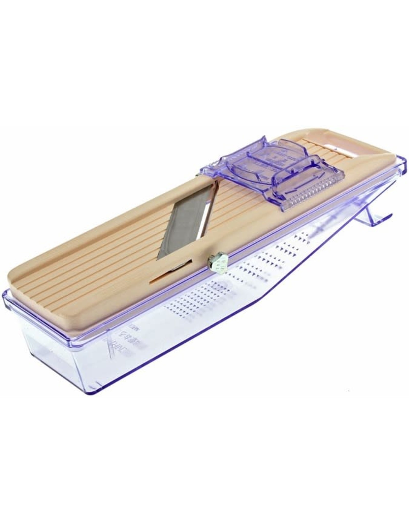 Benriner Mandoline Catch 64mm ivoor, 3bladen (met opvangbak)