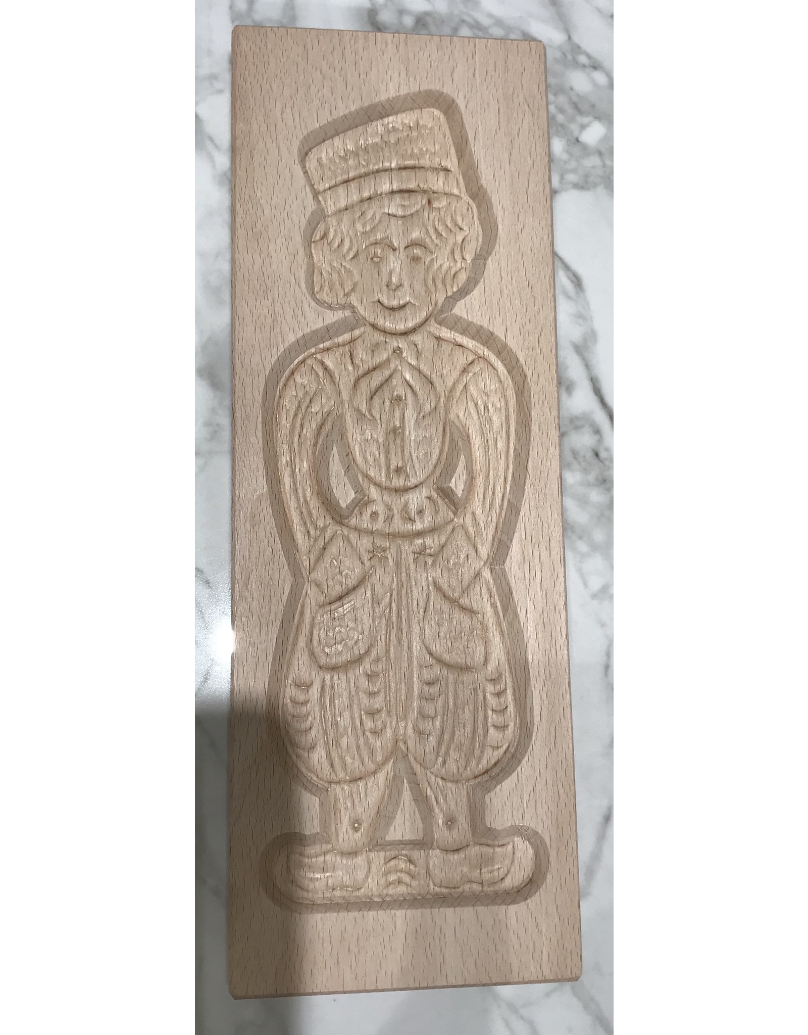 Speculaasplank pop Volendamse man 33X11 CM