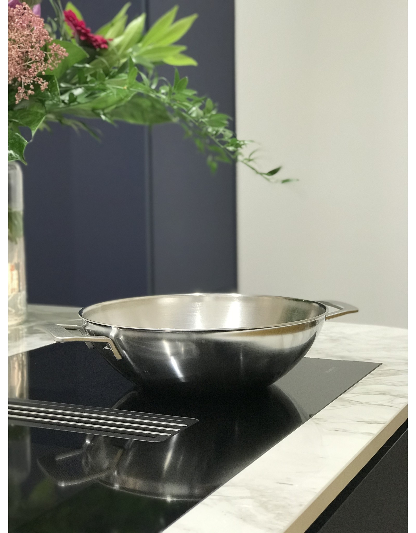Demeyere Industry 5 wok met 2 grepen 30 cm -3l